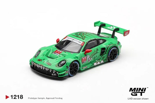 Mini GT 1:64 Scale Porsche 911 GT3 R (992) #77 AO Racing 2025 IMSA Sebring 12 Hrs Class Winner