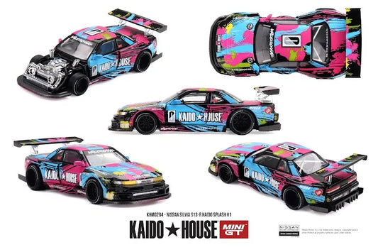 Kaido House x Mini GT #284 Nissan Silvia S13-R Kaido Splash V1-Mini GT-1:64-Mobile Garage HK
