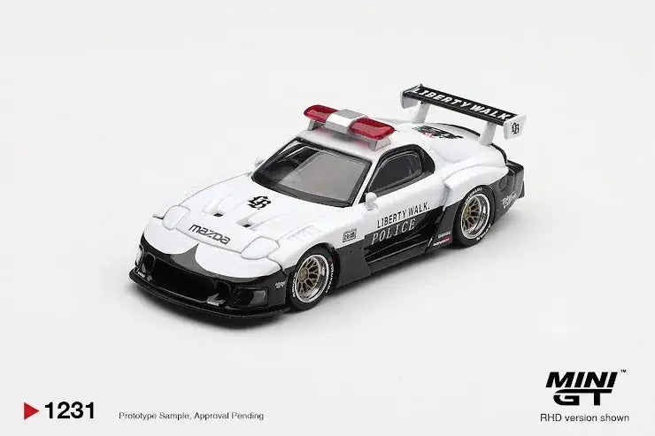 Mini GT 1:64 Mazda RX-7 LB-Super Silhouette Liberty Walk Police #1231-Mini GT-1:64-Mobile Garage HK