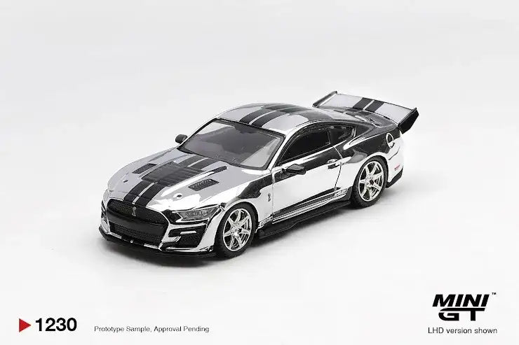 Mini GT 1:64 Shelby GT500 Dragon Snake Concept Chrome Silver #1230-Mini GT-1:64-Mobile Garage HK