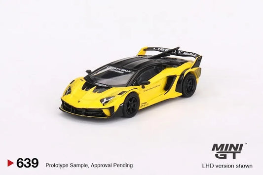 MINI GT #639 Lamborghini LB-Silhouette WORKS Aventador GT EVO Yellow