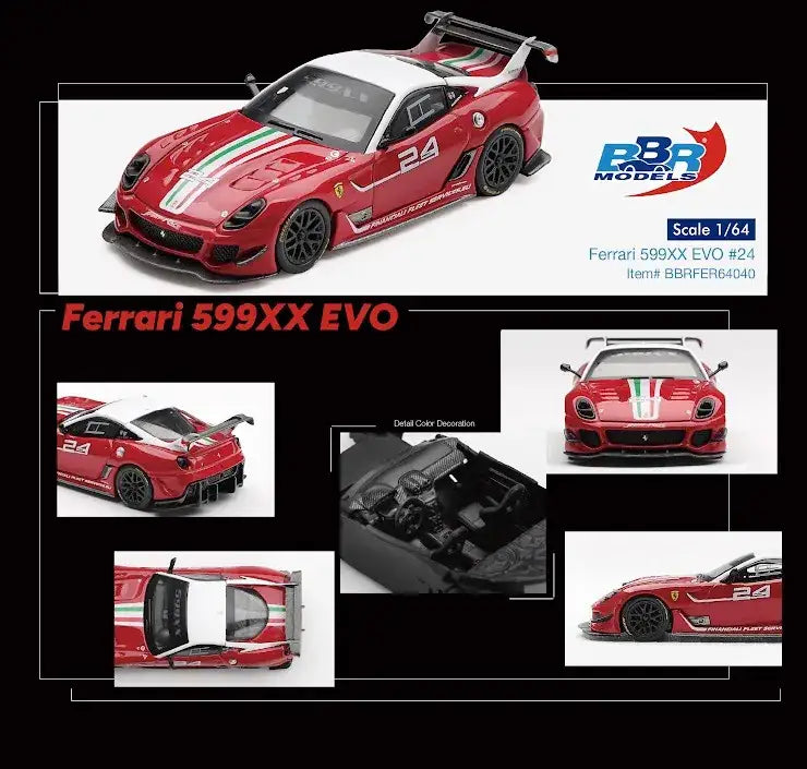 BBR Models BBR Models 1:64 Scale Ferrari 599XX EVO #24
