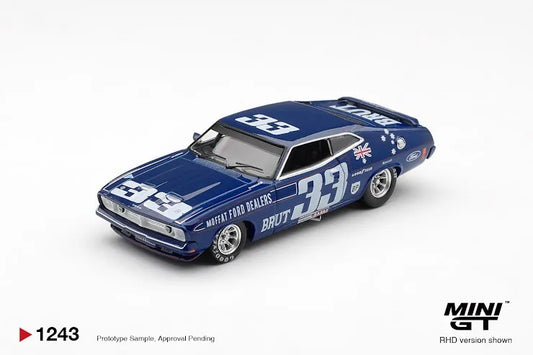 Mini GT #1243 Ford XB Falcon GT #33 1974 Bathurst 1000 Australia Exclusive