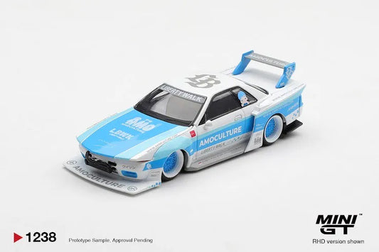 Mini GT #1238 Nissan Skyline GT-R (R32) LBWK Kaido Works AMOCULTURE