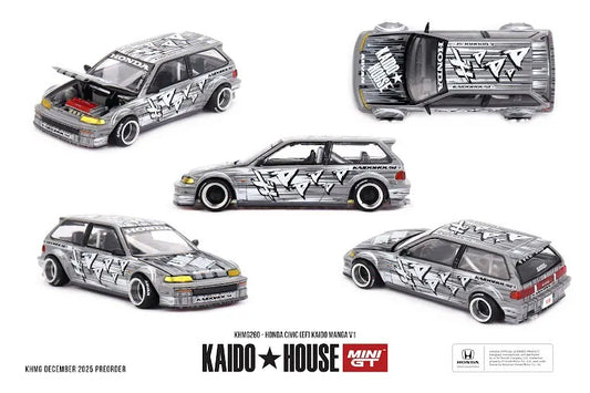 Mini GT x Kaido House #260 Honda Civic (EF) Kaido Manga V1