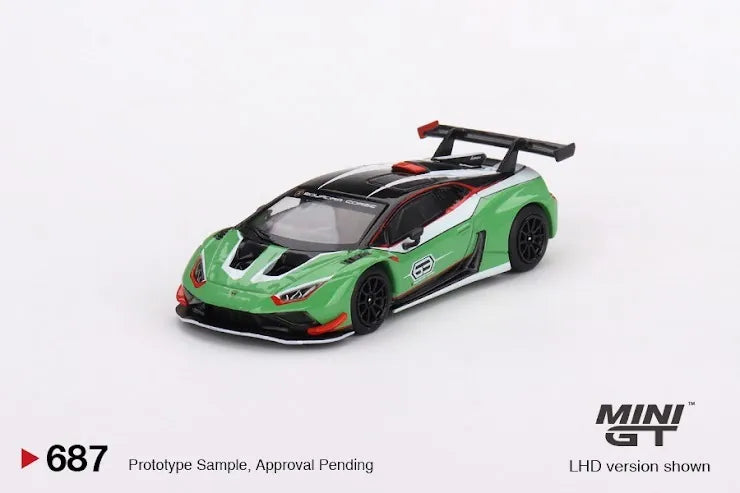 Mini GT 1:64 Scale #687 Lamborghini Huracán GT3 EVO2 Presentation