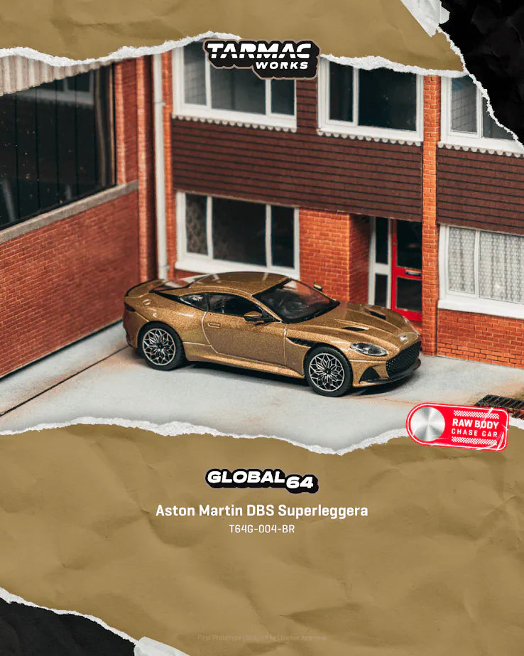 Tarmac Works 1:64 Scale Aston Martin DBS Superleggera Brown Metallic