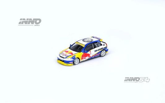 INNO64 1:64 Scale HONDA CIVIC Type-R (EK9) "NO GOOD RACING" Red Bull Livery