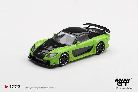 Mini GT #1223 Mazda RX-7 VeilSide Fortune7 Green