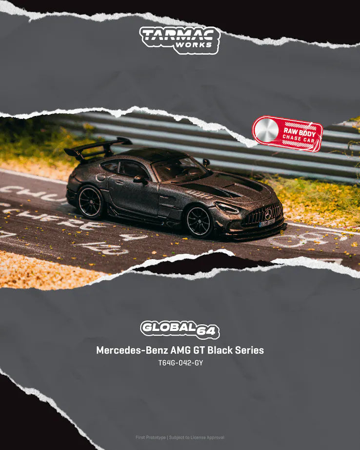 Tarmac Works 1:64 Scale Global64 Mercedes-Benz AMG GT Black Series Grey