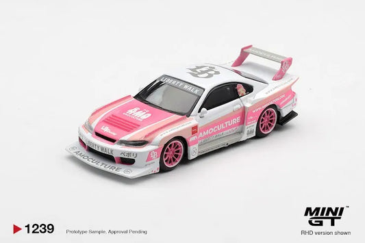 Mini GT #1239 Nissan Silvia (S15) LB-Super Silhouette AMOCULTURE