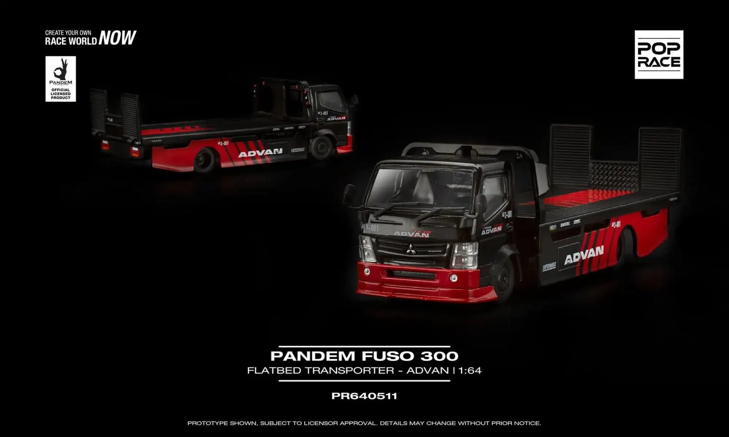 POPRACE PANDEM FUSO 300 FLATBED TRANSPORTER ADVAN