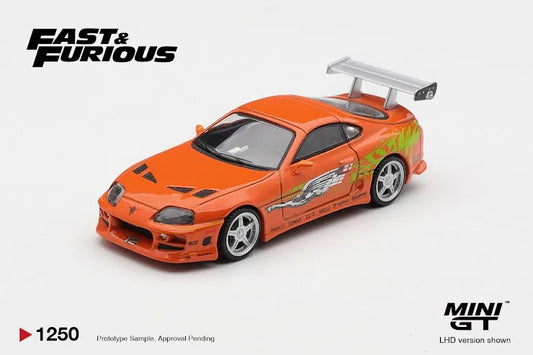 Mini GT #1250 Toyota Supra BOMEX "The Fast and the Furious" Brian O'Conner Blister