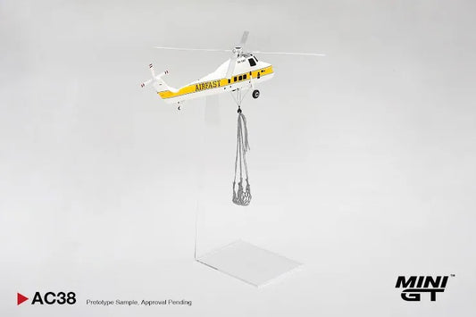 [Shipping Included] MINI GT AC38 Sikorsky S-58T Helicopter 1985 Camel Trophy-Mini GT-1:64-Mobile Garage HK