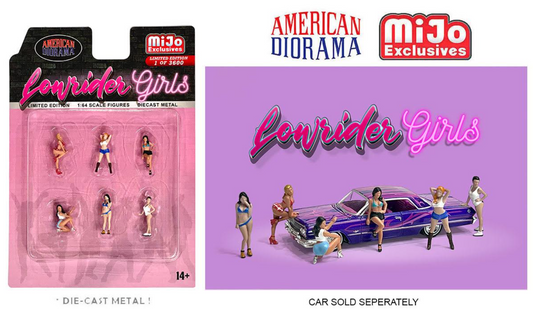 American Diorama 1:64 Figure Set - Lowrider Girls
