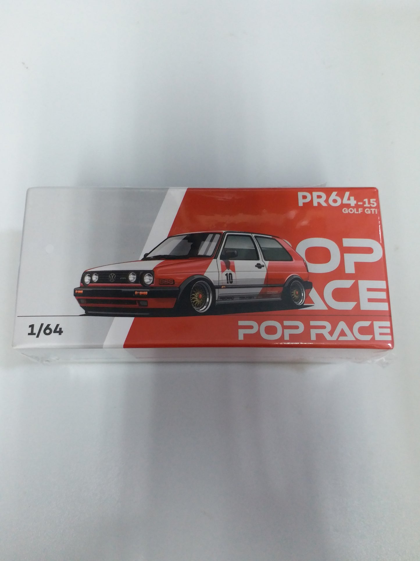 Pop Race 1:64 Scale Golf GTI Red/White