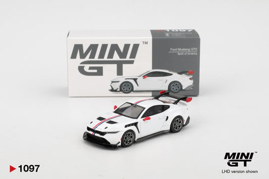 Mini GT #1097 Ford Mustang GTD Spirit of America Blister Package