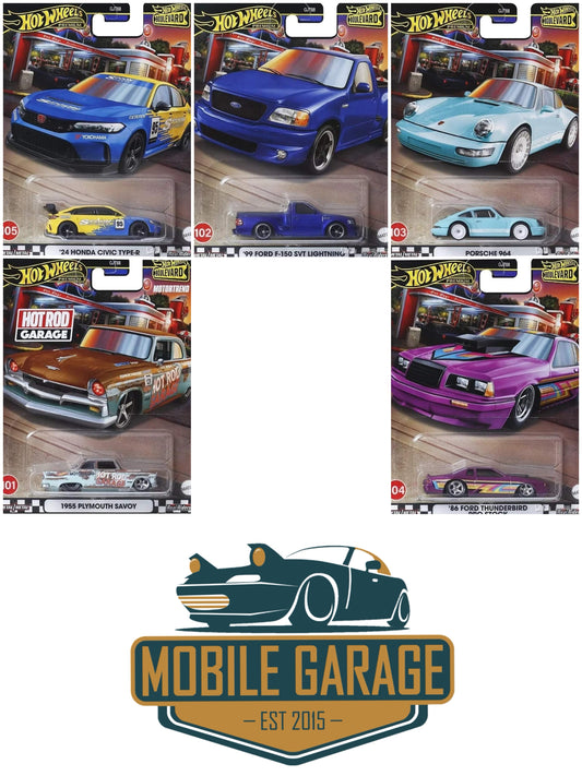 Hot Wheels Boulevard MIX 3 of 2024 Set of 5pcs GJT68-953W #101-105