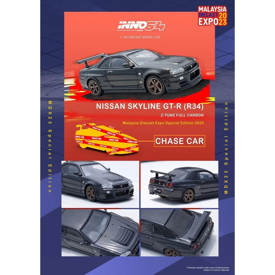 Inno64 Nissan Skyline GT-R (R34) Z-Tune Full Carbon MDX '23 Event Edition