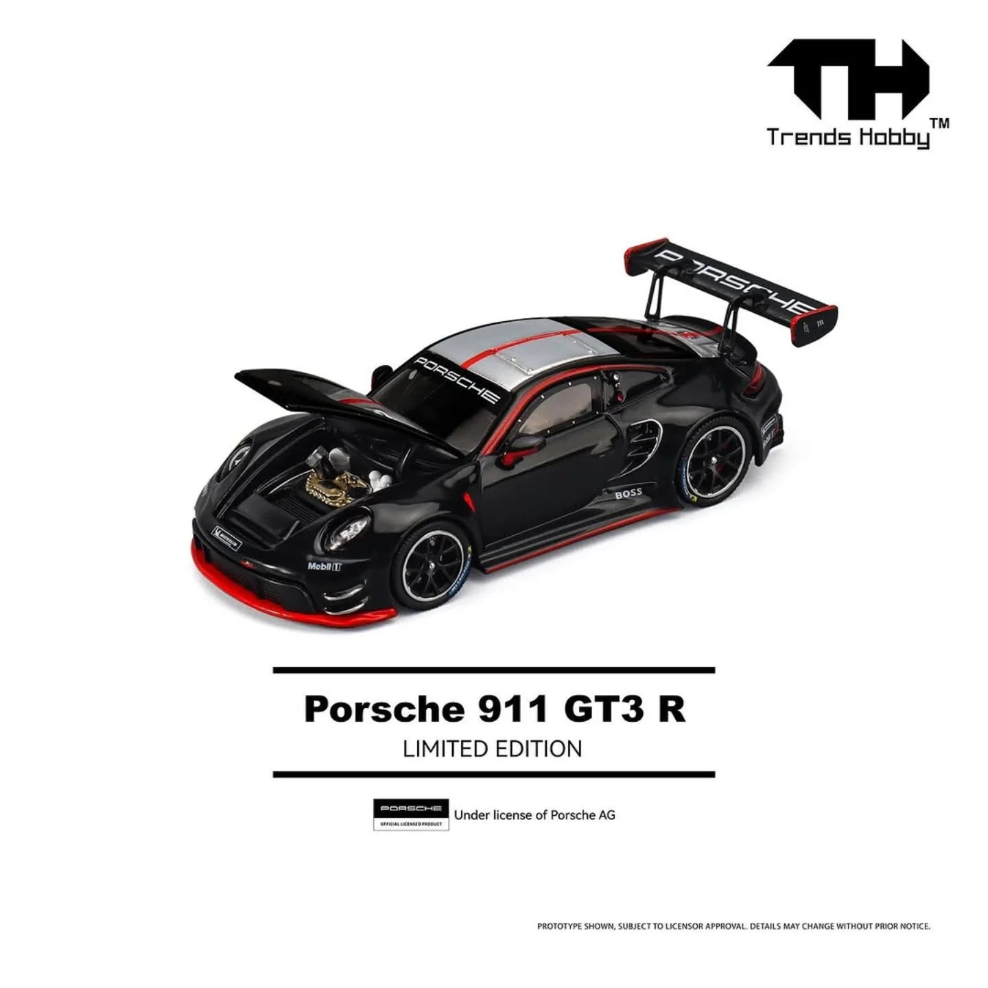Trends Hobby 1:64 Porsche 911 GT3 R APA XPO 2025 Limited Edition Black