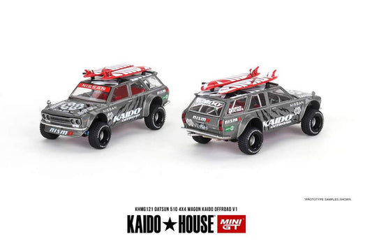 Mini GT x Kaido House #121 Datsun 510 4X4 Wagon Kaido Offroad V1