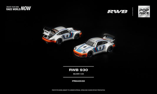 Pop Race PR640530 RWB 930 Silver