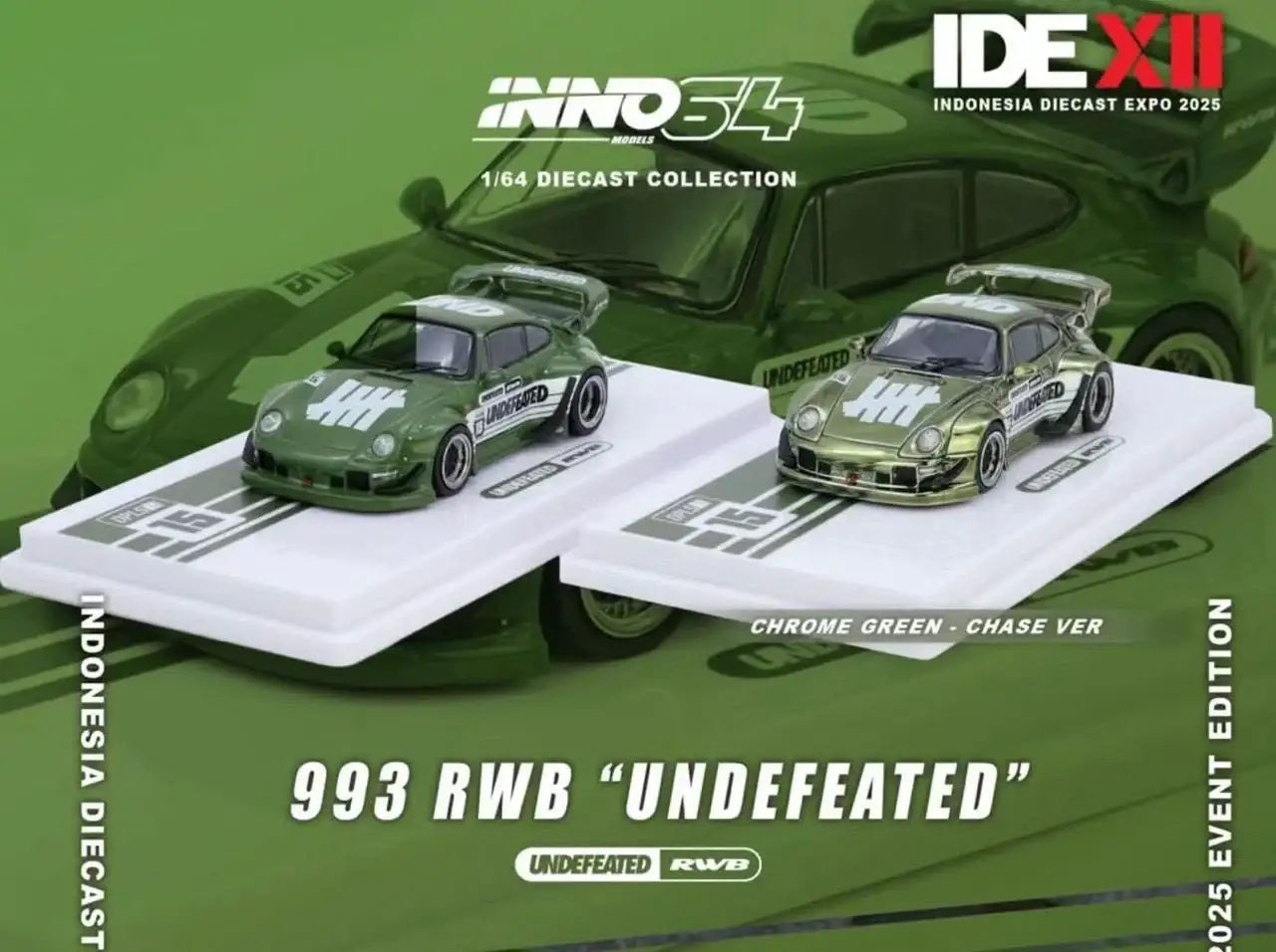Inno64 1:64 Porsche 993 RWB UNDEFEATED Indonesia Diecast Expo IDE-XII ...