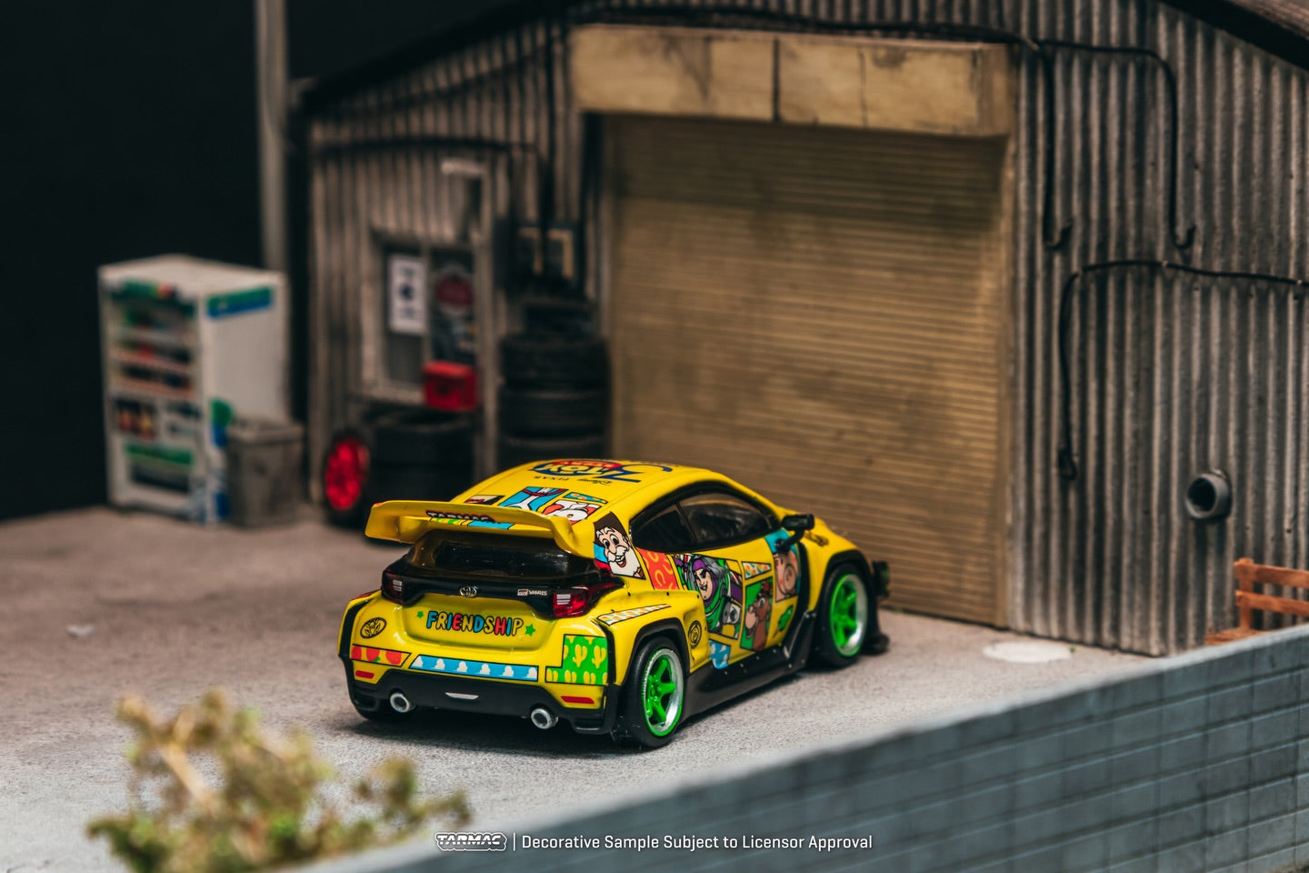 Tarmac Works x Tokyo Auto Salon Hong Kong 2025 exclusive Pandem Toyota GR Yaris Toy Story 30th Anniversary