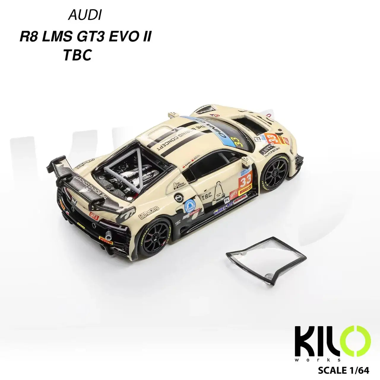 KILOworks 1:64 Audi R8 LMS GT3 EVO II TBC