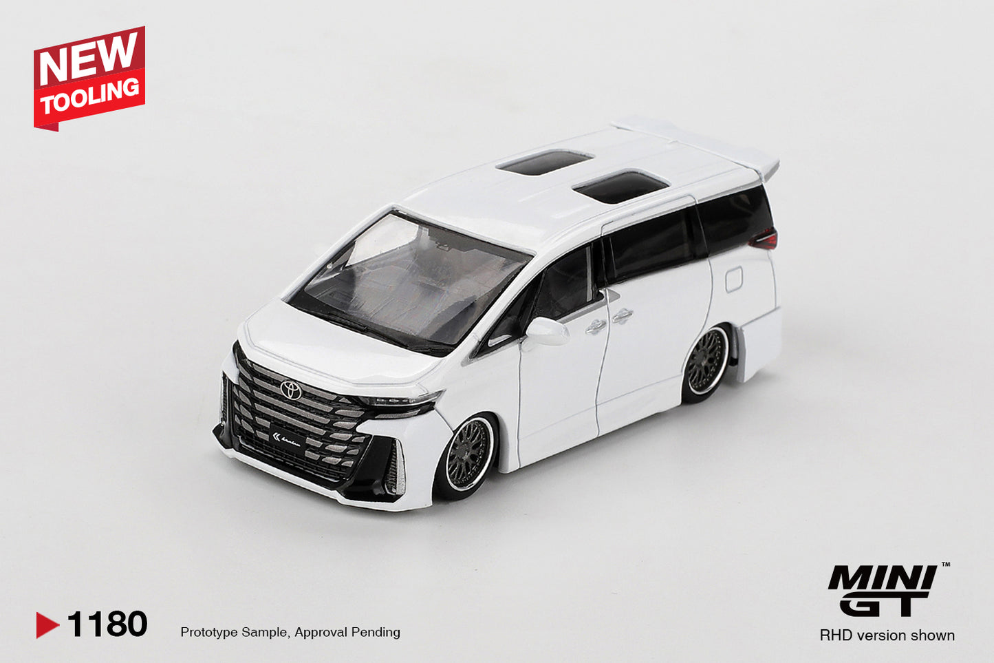 Mini GT #1180 Toyota Vellfire 40 KUHL White