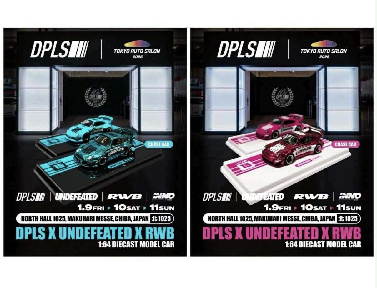[Shipping included] DPLS x TAS x Inno64 1:64 Scale Undefeated RWB