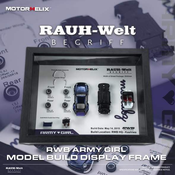 MotorHelix 1:64 Scale RWB Porsche 964 