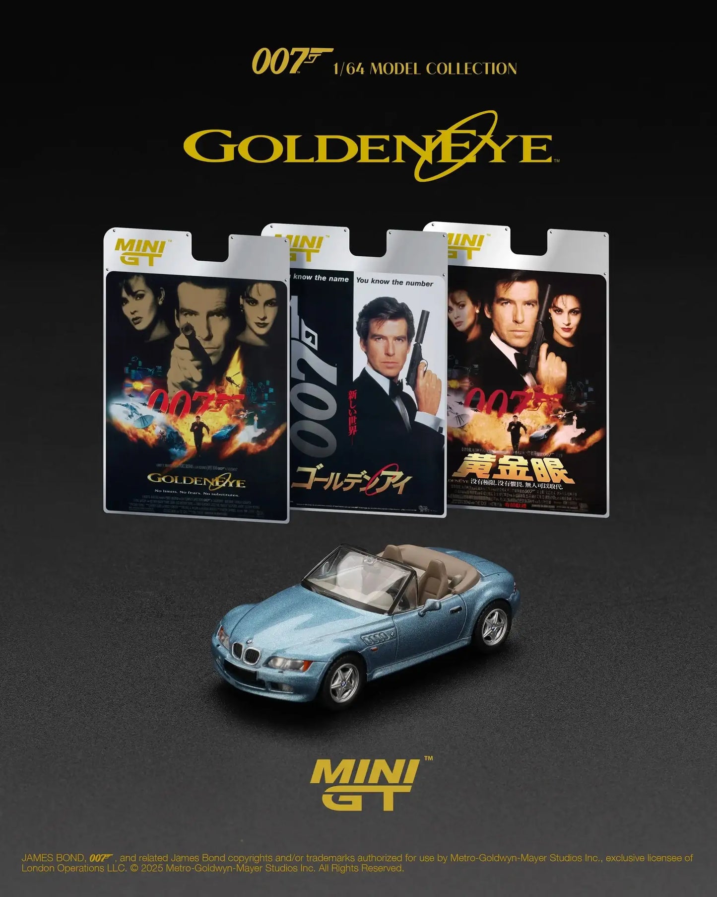 Mini GT Mini GT #914 BMW Z3 "GoldenEye" James Bond 007 1:64