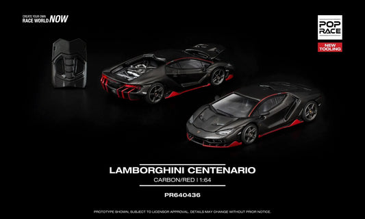 Pop Race Lamborghini Centenario Carbon/Red