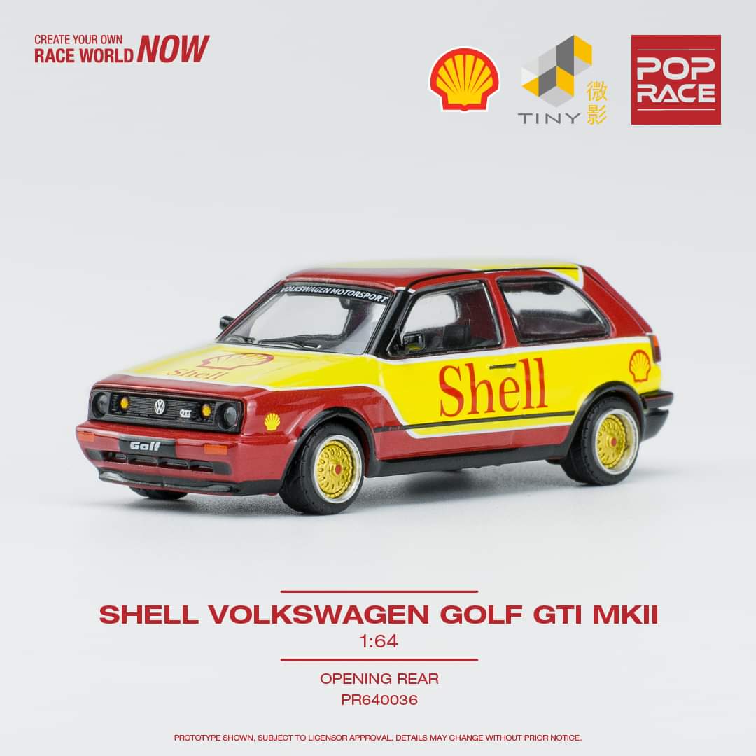 Pop Race 1:64 Scale Volkswagen Golf GTI MK2 Shell