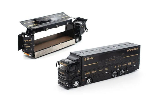 Pop Race PR640557 LBWK Truck Black New Tooling 1:64