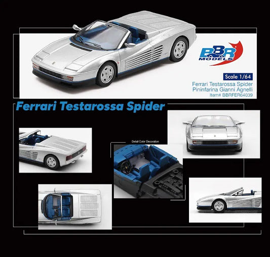 BBR Models 1:64 Ferrari Testarossa Spider Pininfarina Gianni Agnelli