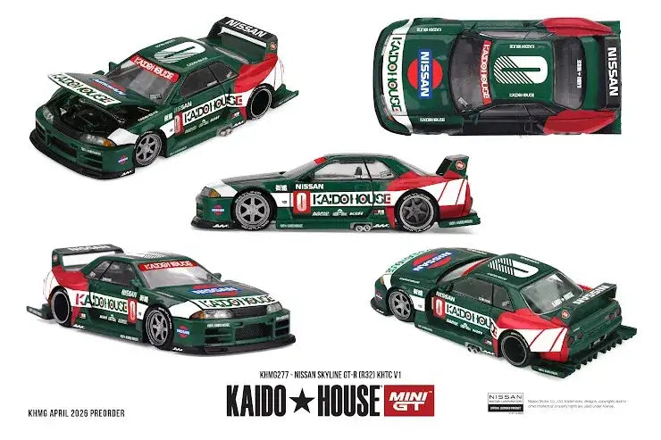 Mini GT Mini GT x Kaido House #277 Nissan Skyline GT-R (R32) KHTC V1