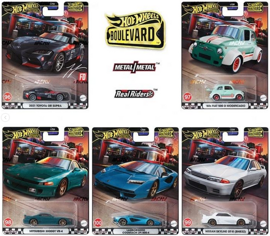 Hot Wheels Boulevard MIX 2 of 2024 Set of 5pcs GJT68-953V (96-100)