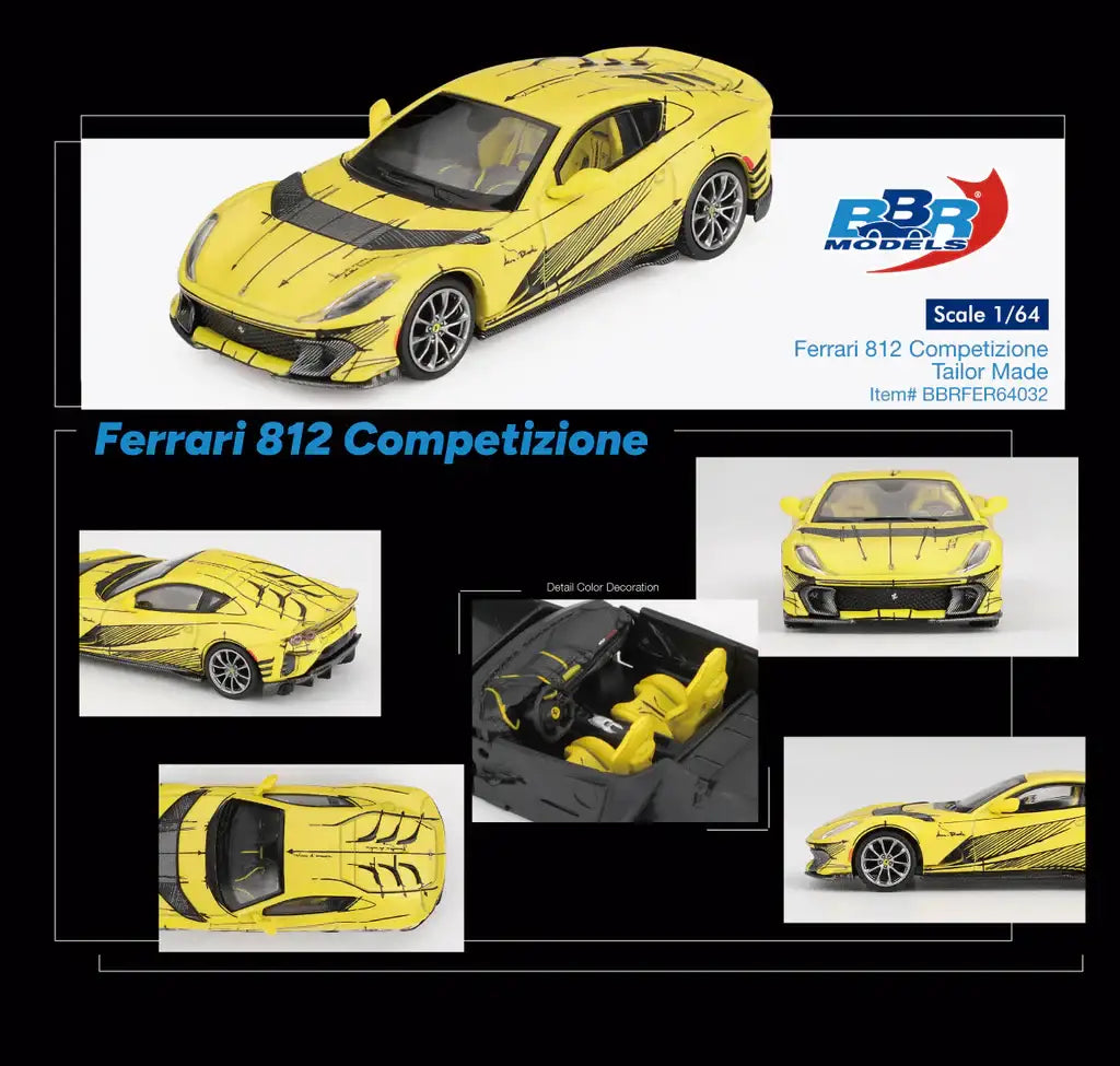 BBR 1/64 Ferrari 812 Competizione Tailor Made – Mobile Garage HK