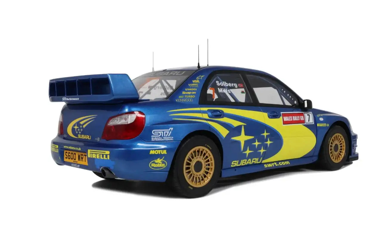 [Shipping Included] Otto mobile 1:12 Subaru Impreza S9 WRC P. Solberg Wales Rally 2003