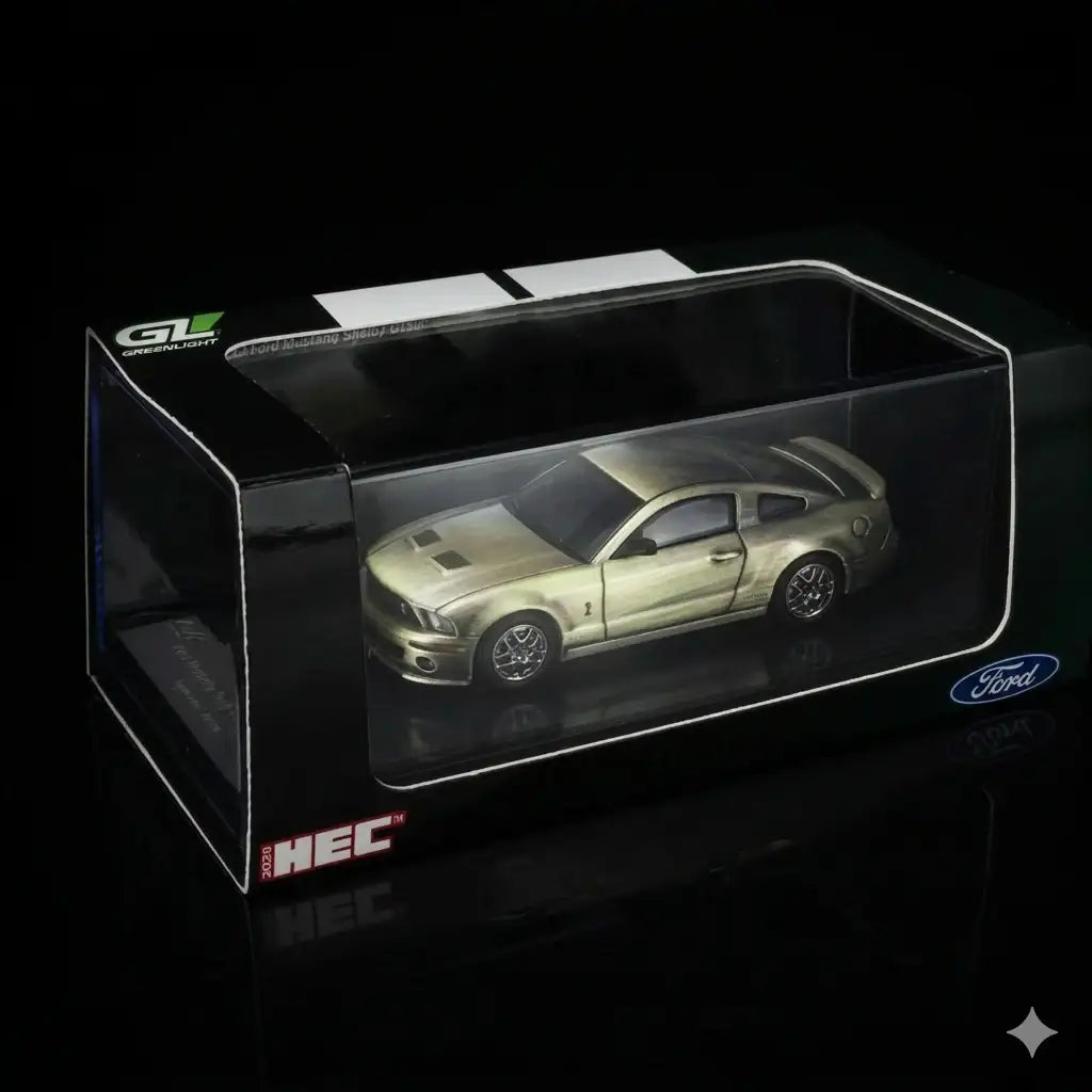 Greenlight Ford Mustang Shelby GT500 Super Snake 2007 Vintage Bronze HEC Exclusive-Greenlight Collectibles-1:64-Mobile Garage HK