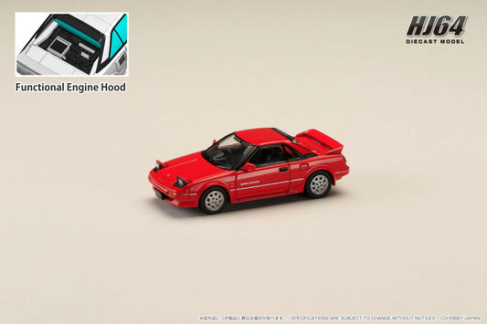Hobby Japan 1/64 Toyota MR2 1600G-LIMITED SUPER CHARGER 1986 Red