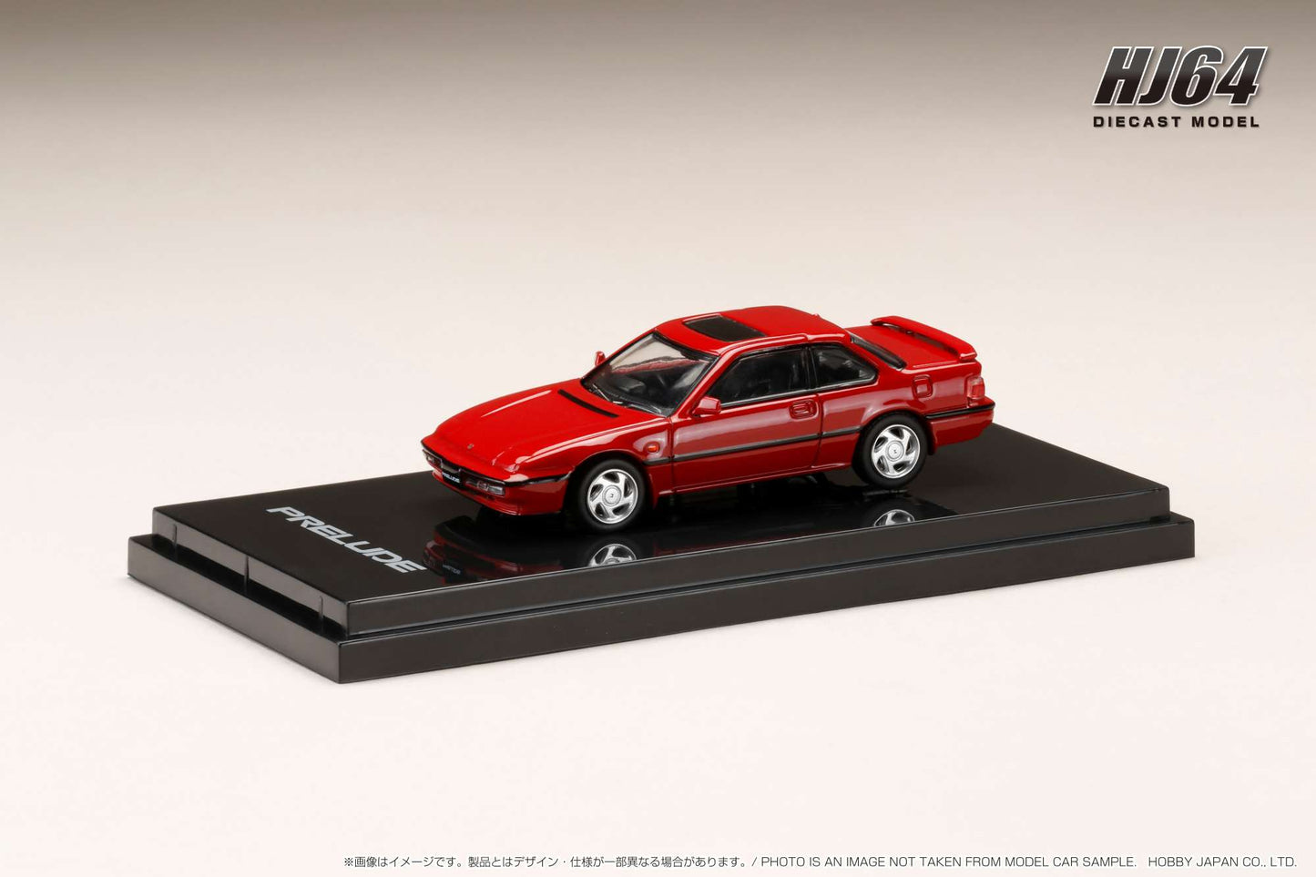 Hobby Japan 1/64 Honda Prelude 2.0XX 4WS Special Edition (BA5) Red