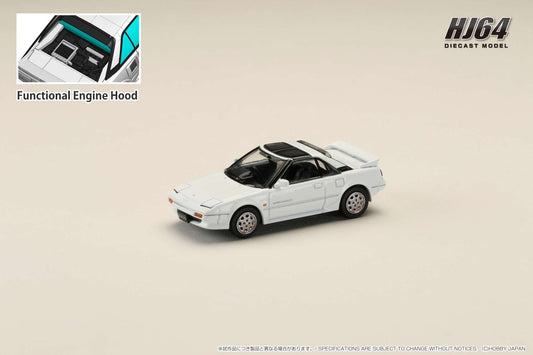 Hobby Japan 1/64 Toyota MR2 1600G-LIMITED SUPER CHARGER 1988 T BAR ROOF White