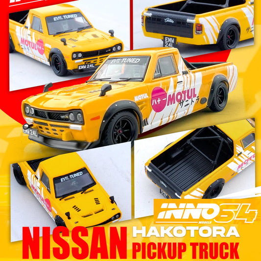 Inno64 Nissan Sunny HAKOTORA Pickup Truck "Motul" Livery