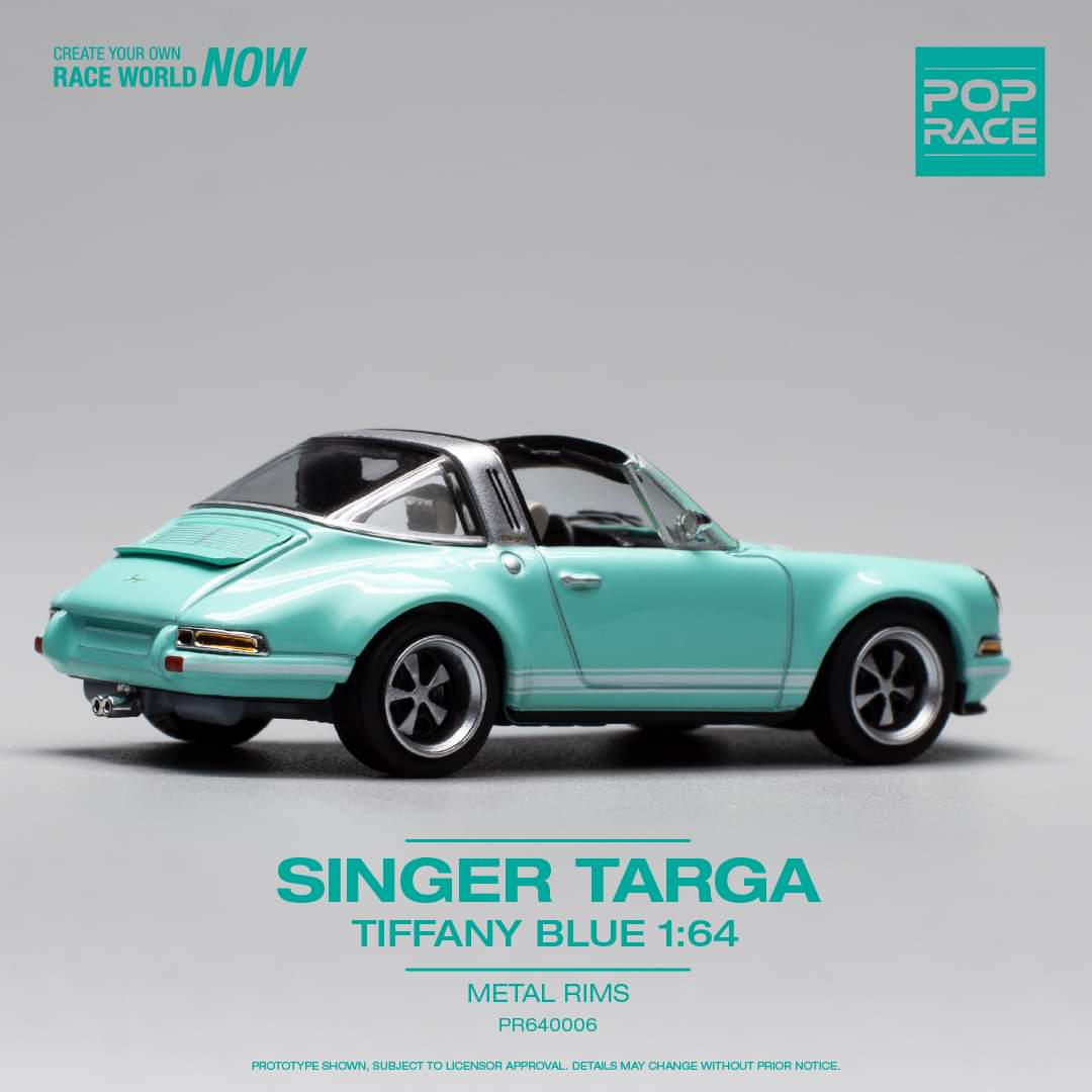 Pop Race 1:64 Scale Porsche 911 (964) Singer Targa