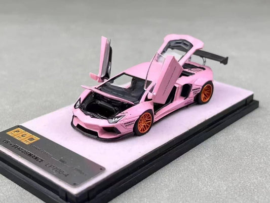 PGM Private Good Model Scale 1:64 LB LP700 Lamborghini Adventador (Pink)