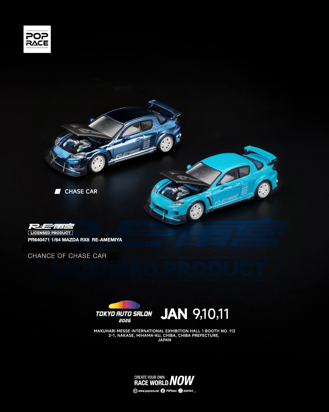Pop Race X Tokyo Auto Salon 2026 Mazda RX8 RE-Amemiya