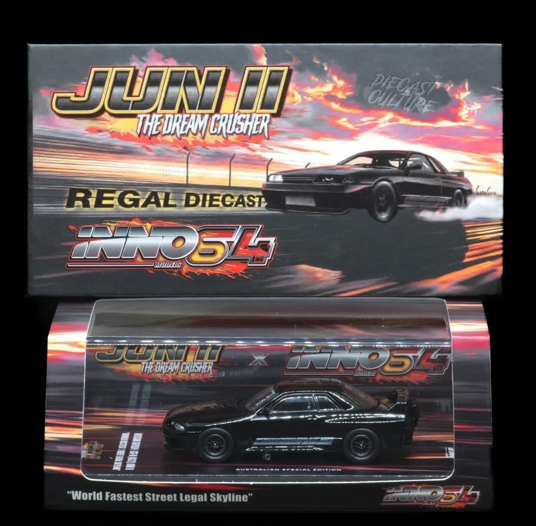 Inno64 1:64 Scale Nissan Skyline GT-R (R32) Jun II The Dream Crusher Australian Special Edition